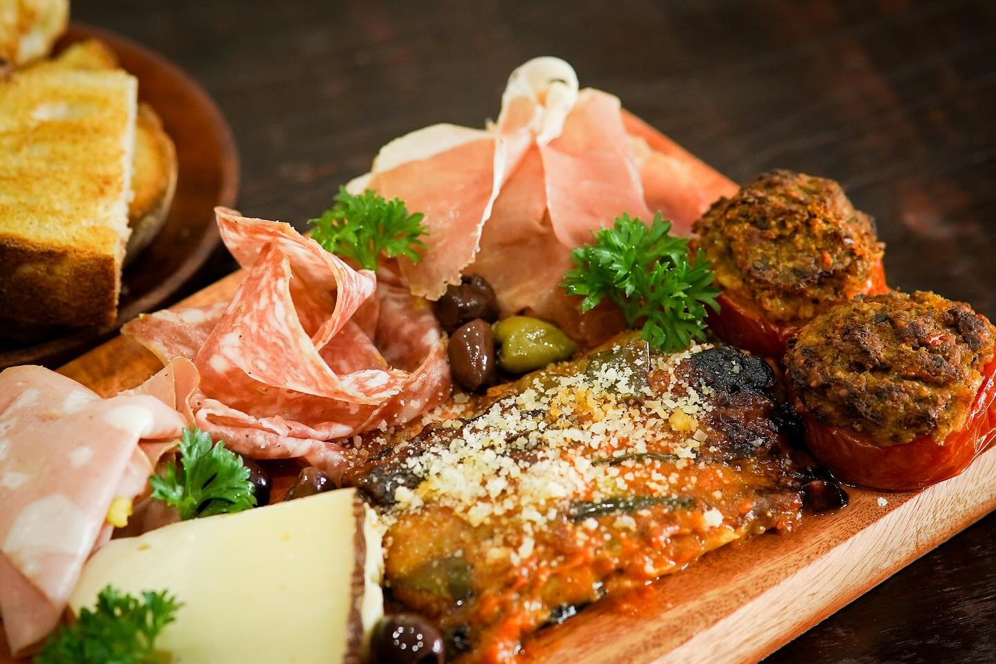 The visually stunning and delicious plates enhance the mood of meetings at Cucina Luca Italian Restaurant